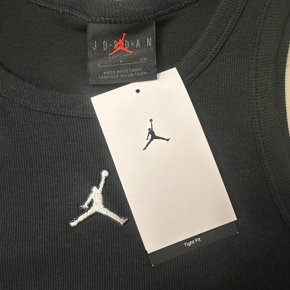 Air Jordan Black Sleeveless Tank Dress with Jumpman Logo - Picture 6 of 10